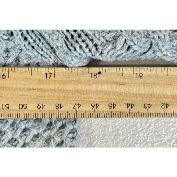 Cynthia Rowley Alpaca Wool Blend Cable Knit Button Up Cardigan Women's Medium - Picture 10 of 10